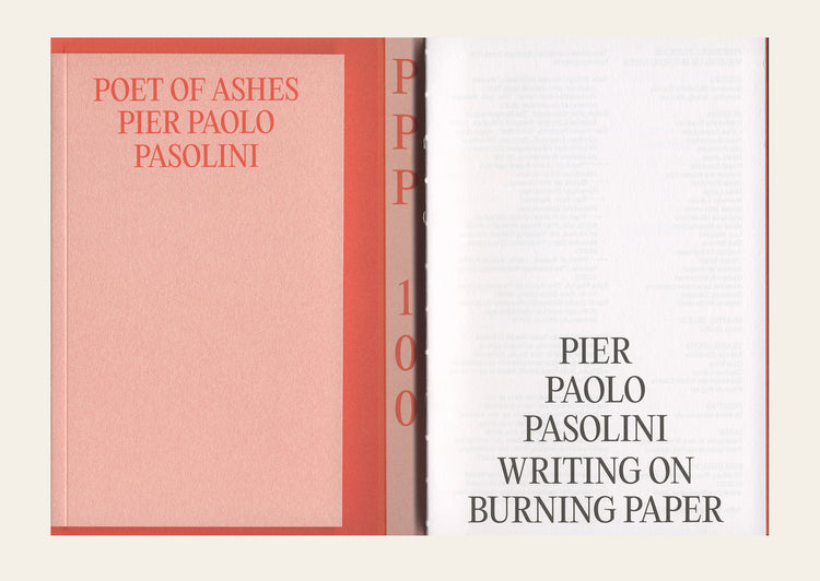 Pier Paolo Pasolini: Writing on Burning Paper