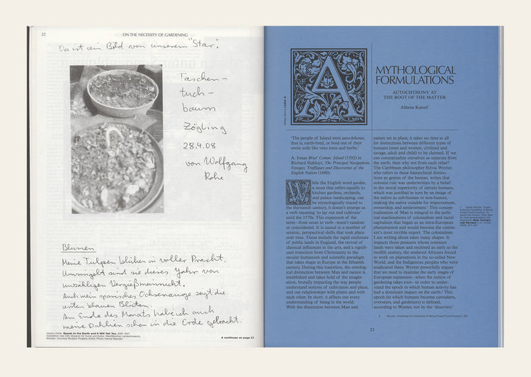 On the Necessity of Gardening: An ABC of Art, Botany and Cultivation