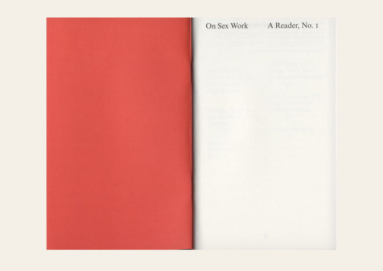 On Sex Work: A Reader, No. 1