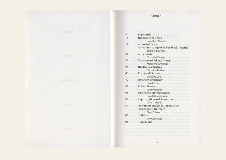 SPECTRES Volume II: Résonances / Resonances