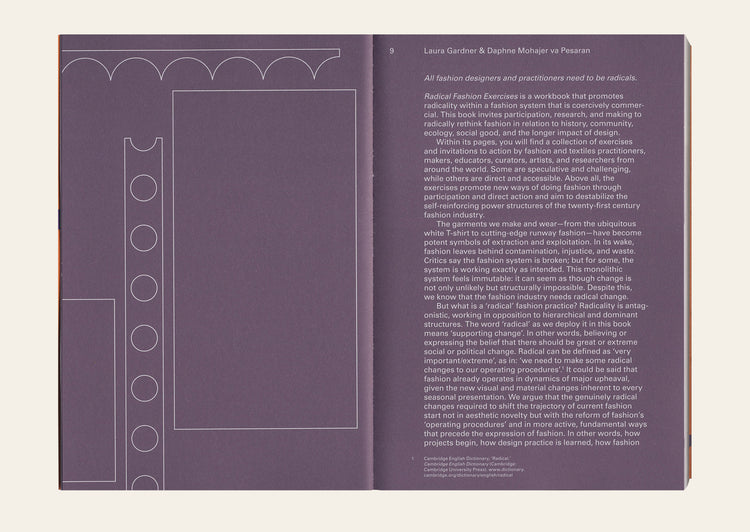Radical Fashion Exercises: A Workbook of Modes and Methods