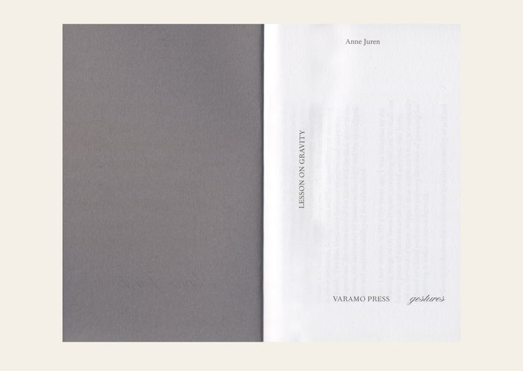 Lesson on Gravity - Anne Juren