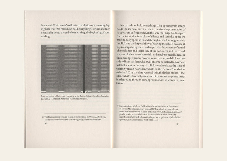 Silent Whale Letters - Ella Finer and Vibeke Mascini
