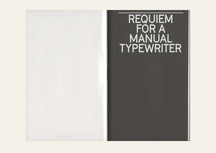 Requiem for a Manual Typewriter - Jonas Mekas