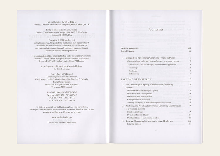 Performance Generating Systems in Dance Dramaturgy, Psychology, and Performativity - Pil Hansen
