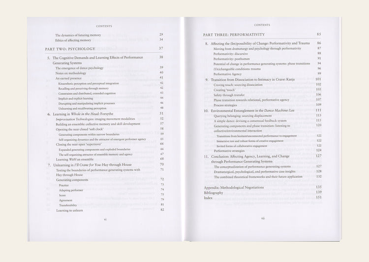 Performance Generating Systems in Dance Dramaturgy, Psychology, and Performativity - Pil Hansen