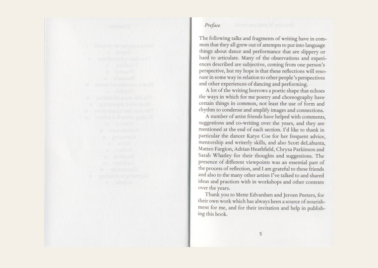 Writing Dance - Jonathan Burrows