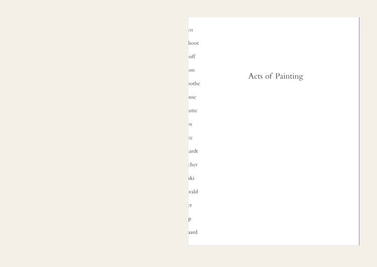 Acts of Painting - Ritsart Gobyn (ed.)