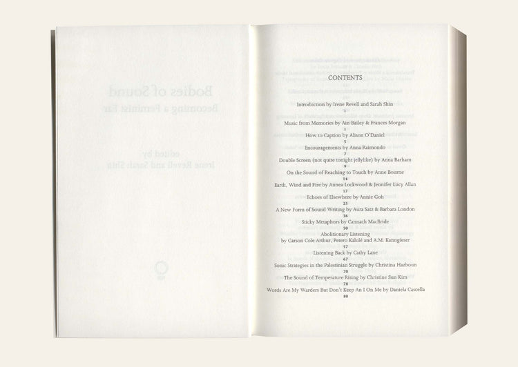 Bodies of Sound: Becoming a Feminist Ear - Edited and introduced by Irene Revell and Sarah Shin