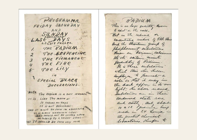 Loïe Fuller: Lecture on Radium