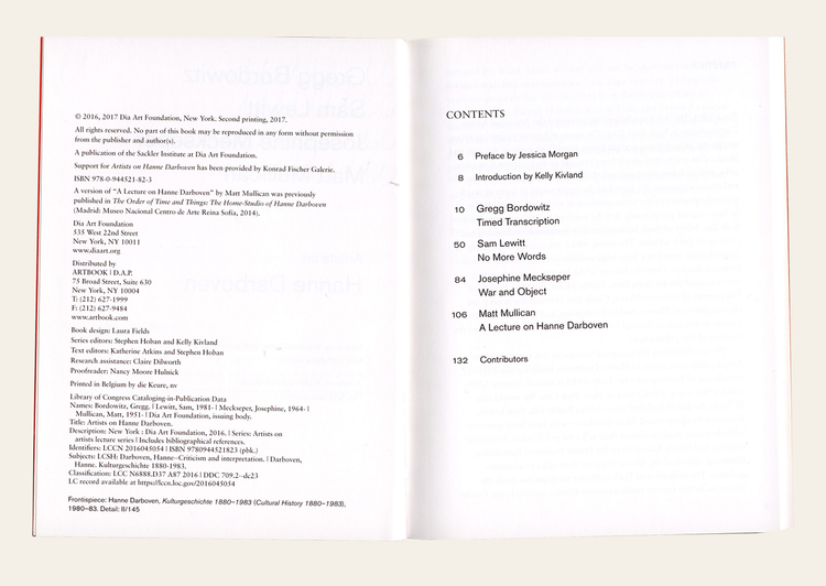 Artists on Hanne Darboven