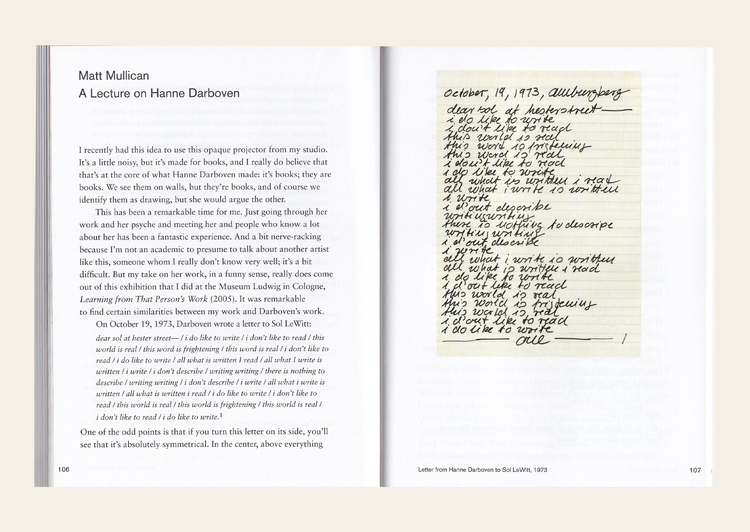 Artists on Hanne Darboven