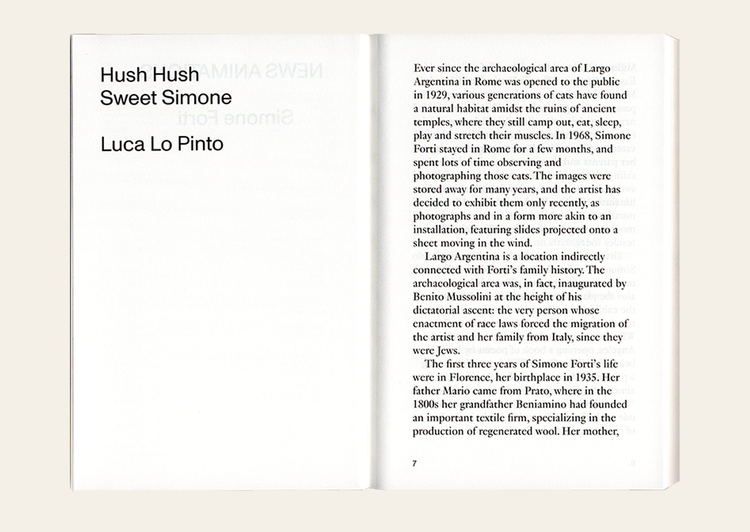 Simone Forti - News Animations