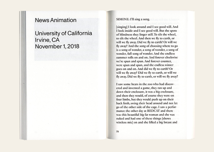 Simone Forti - News Animations