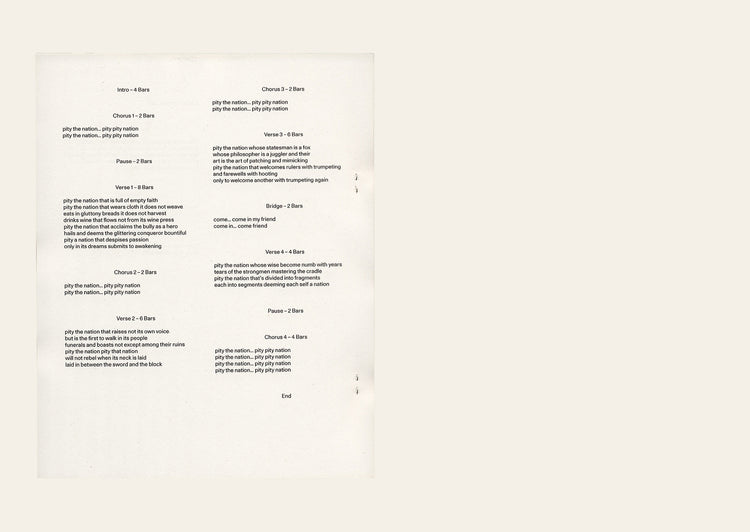 Pity the nation - Khaled Sabsabi