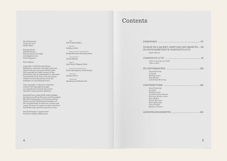 Composite Acts - David Rosetzky