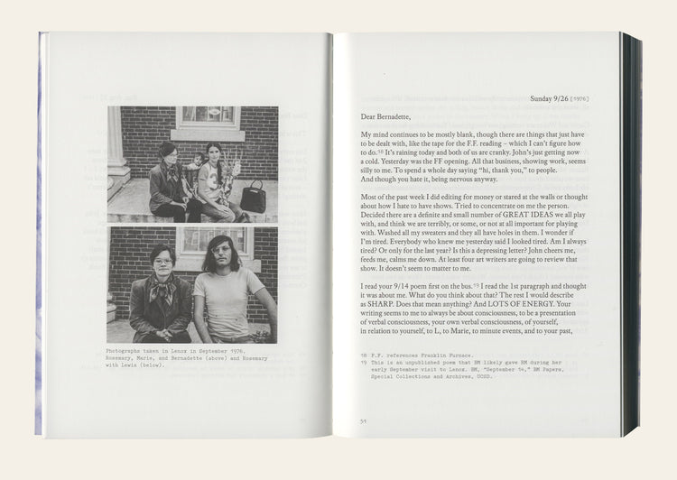 The Letters of Rosemary and Bernadette Mayer: 1976-1980