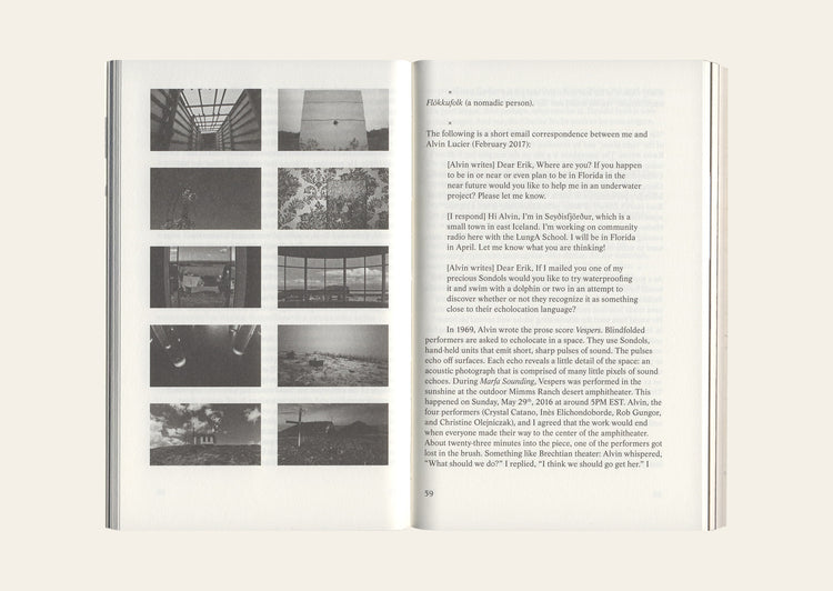 Marfa Sounding - Edited by Jennifer Burris & Ida Soulard