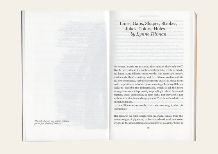Faux Pas. Selected Writings and Drawings (Expanded Edition) - Amy Sillman