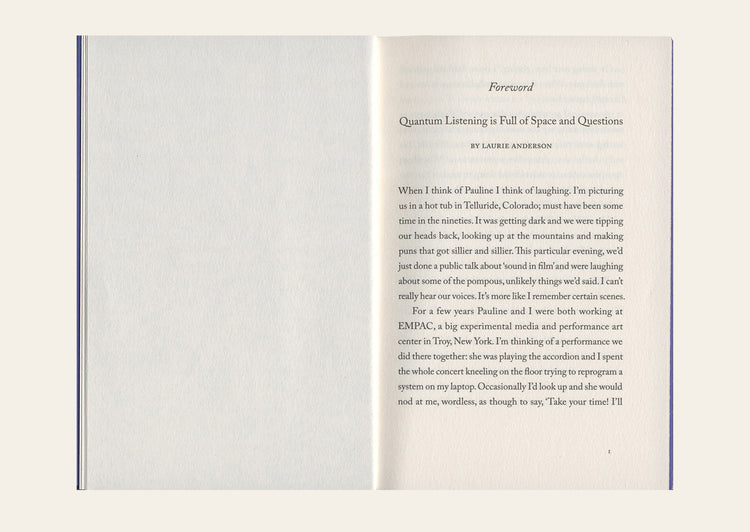 Quantum Listening - Pauline Oliveros
