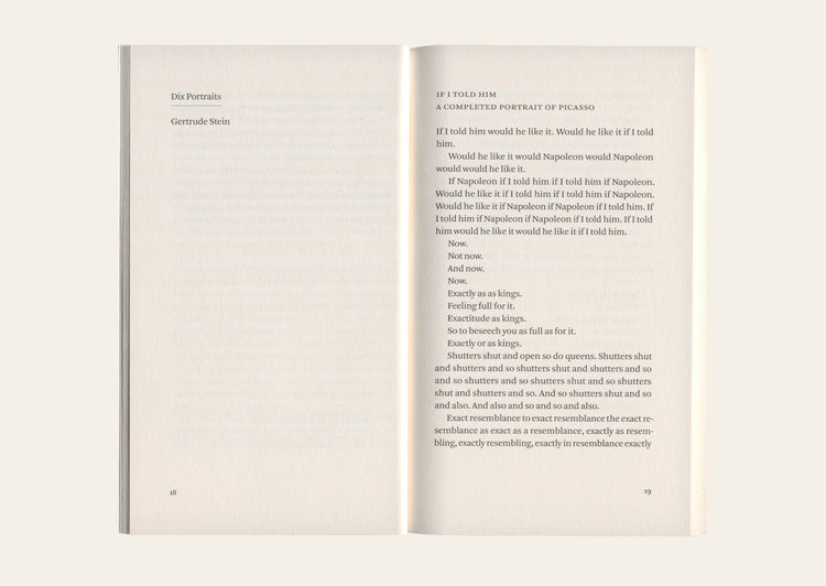 Dix Portraits - Gertrude Stein