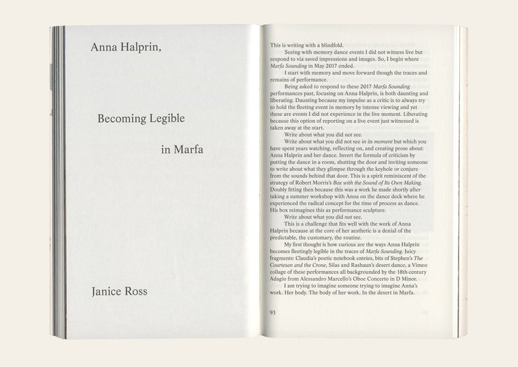 Marfa Sounding - Edited by Jennifer Burris & Ida Soulard