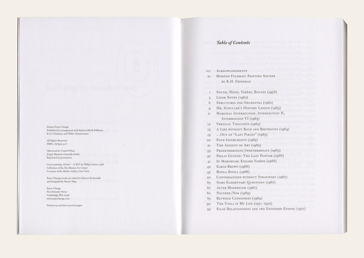 Give My Regards to Eighth Street: Collected Writings - Morton Feldman