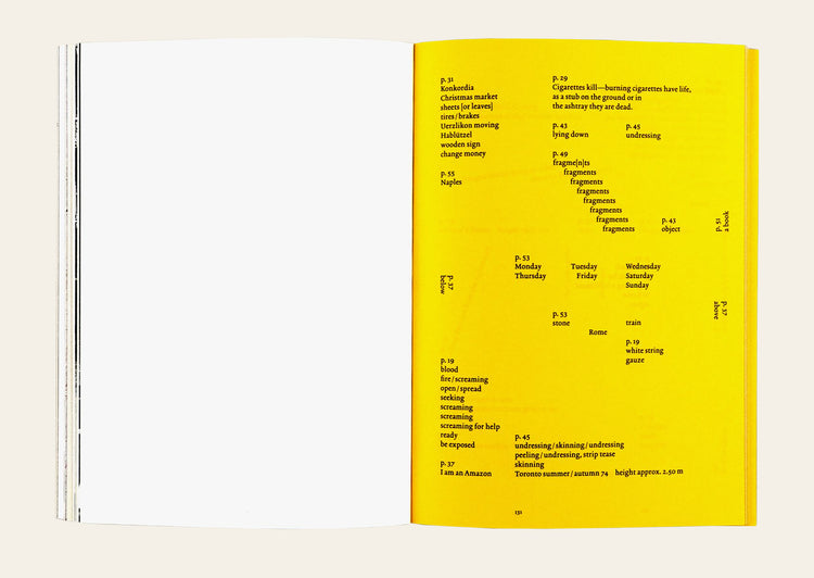 Hannah Villiger: Roma and Afterwards