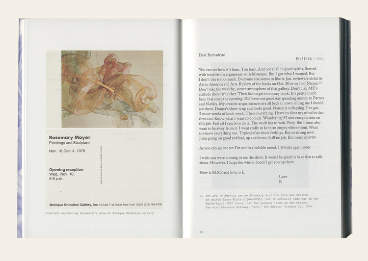 The Letters of Rosemary and Bernadette Mayer: 1976-1980