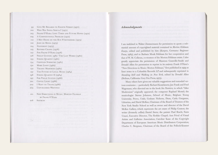 Give My Regards to Eighth Street: Collected Writings - Morton Feldman