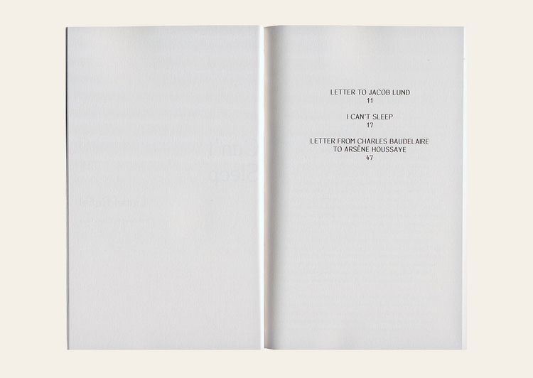 I Can't Sleep - Lionel Ruffel