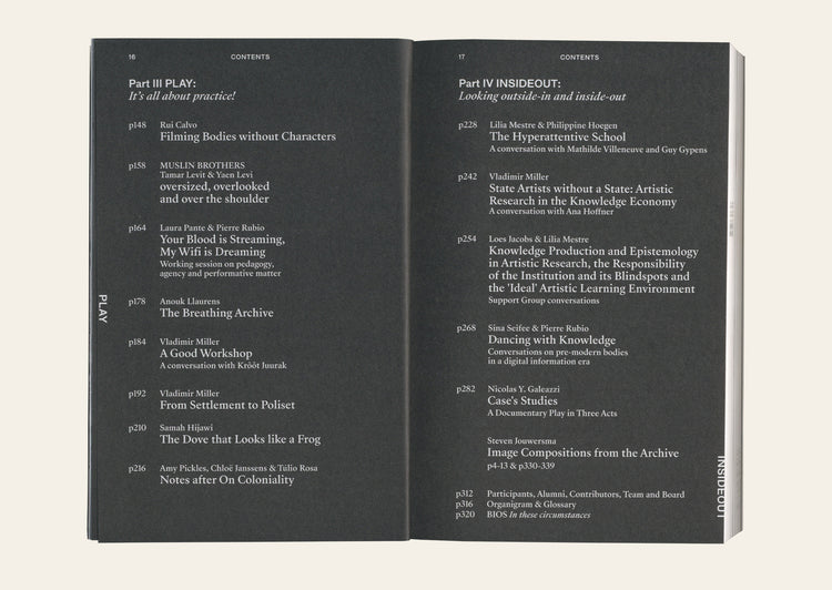 In these circumstances: On collaboration, performativity, self-organisation and transdisciplinarity in research-based practices