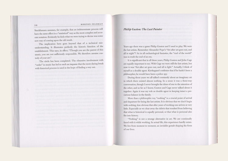 Give My Regards to Eighth Street: Collected Writings - Morton Feldman