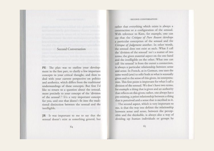 Politics and Aesthetics - Jacques Ranciere