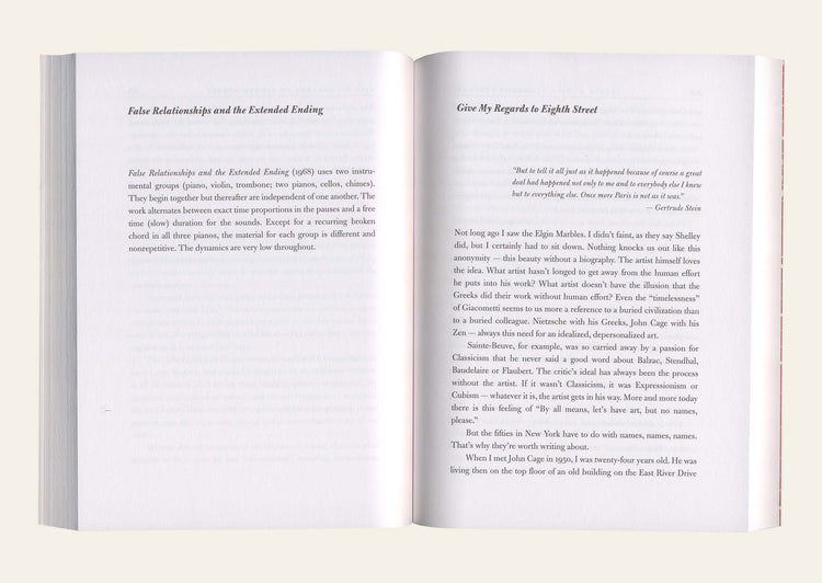 Give My Regards to Eighth Street: Collected Writings - Morton Feldman