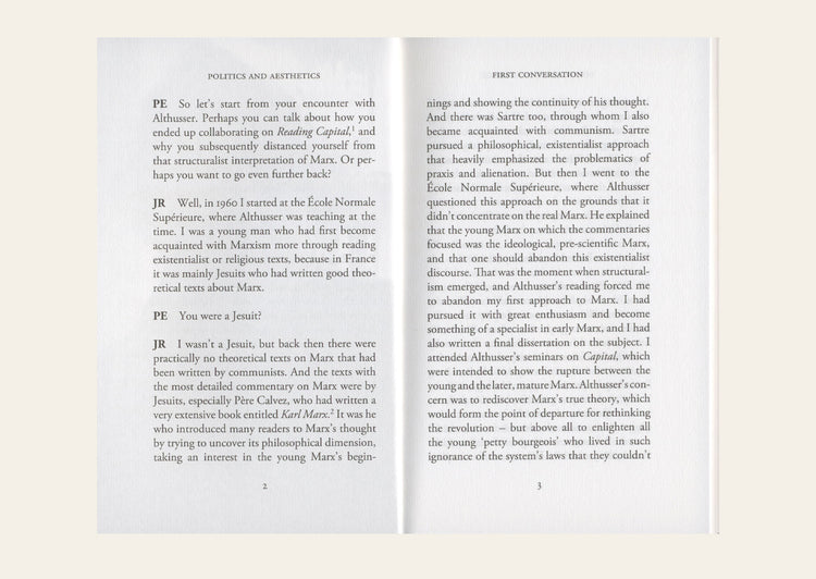 Politics and Aesthetics - Jacques Ranciere