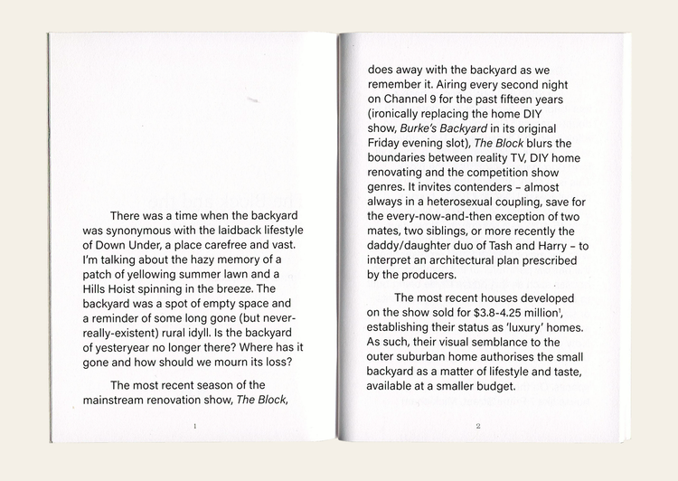 The Block and the Backyard - Madeline Lo-Booth. Alternative Visions - An Interview with the Gabba Community Vision Team