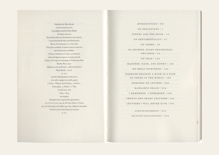 Madness, Rack, and Honey - Mary Ruefle