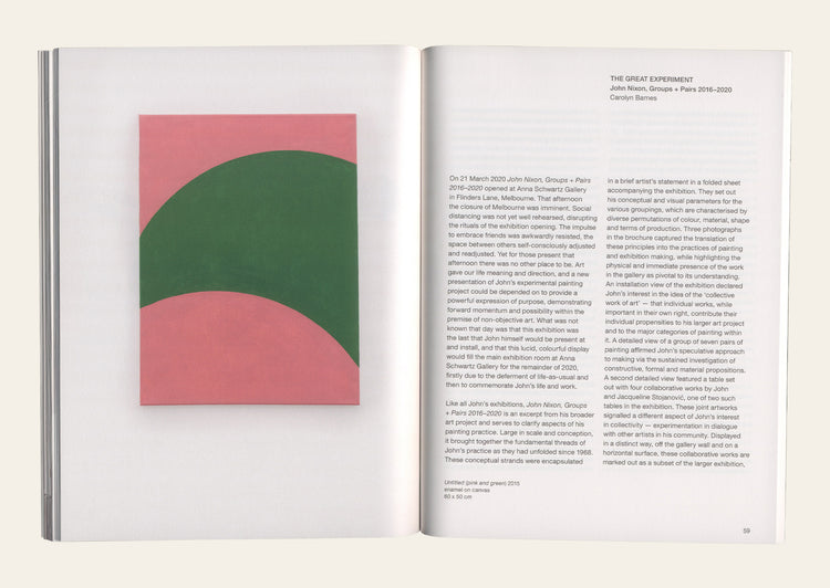 John Nixon: Groups + Pairs 2016–2020