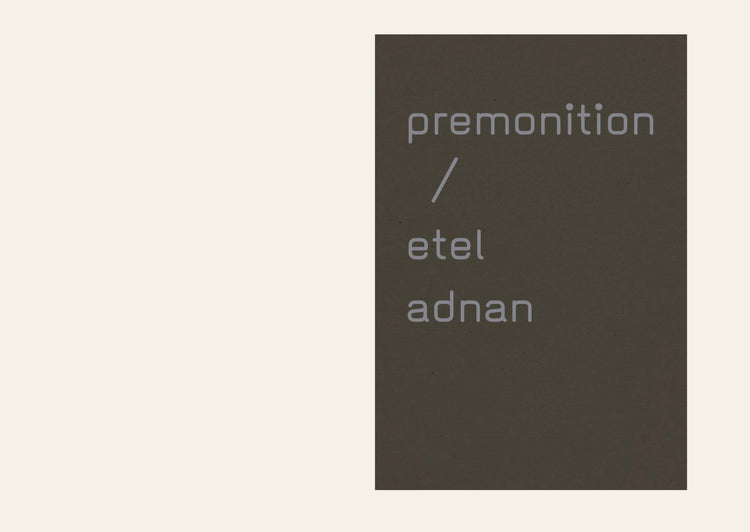 Premonition - Etel Adnan