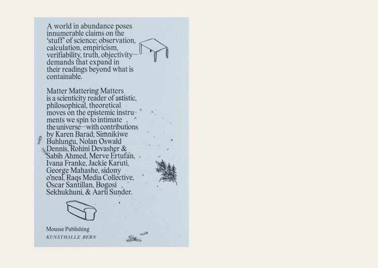 Matter Mattering Matters: A Scienticity Reader