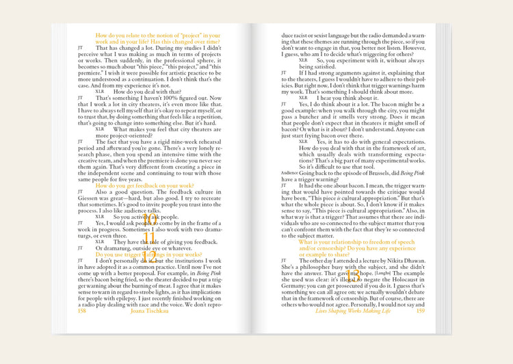 Lives Shaping Works Making Life - Xavier Le Roy, Giulia Casartelli ed., Daniel Cordova ed., Livia Andrea Piazza ed.