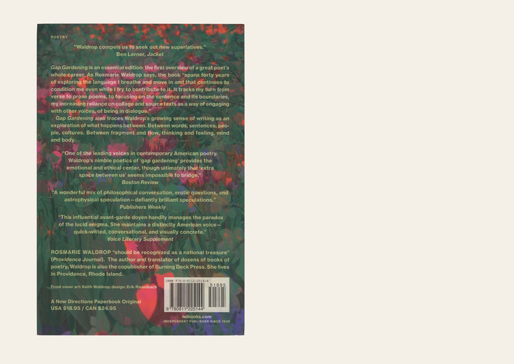 Gap Gardening: Selected Poems - Rosmarie Waldrop