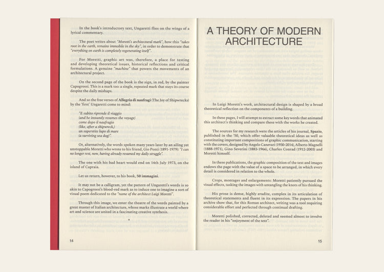Form, Structure, Space: Notes On Luigi Moretti's Architectural Theory - Federico Bucci