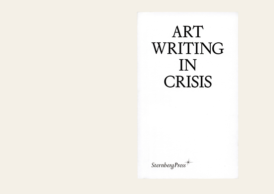 Art Writing In Crisis - Brad Haylock and Megan Patty